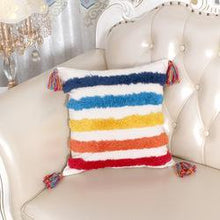 Load image into Gallery viewer, Morocco Tufted Throw Pillow Covers with Tassel