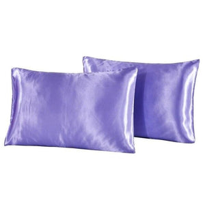 2Pcs Ultra-Soft Satin Silk Pillowcases JaydeeBedding