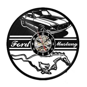 Ford Mustang Vinyl Record Wall Clock