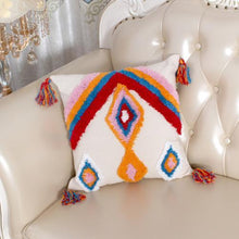 Load image into Gallery viewer, Morocco Tufted Throw Pillow Covers with Tassel