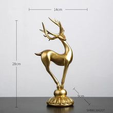 Load image into Gallery viewer, Northern Europe Crystal Ball Deer Statue