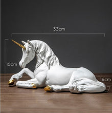 Load image into Gallery viewer, Nordic Resin White Unicorn Horse