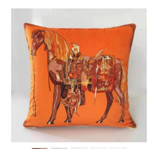 Load image into Gallery viewer, European Design French Horse  Tassels Pillowcase