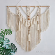 Load image into Gallery viewer, Big Macrame Tapestry With Tassels Boho Home Decor
