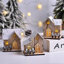 Load image into Gallery viewer, Christmas LED Light Wooden House