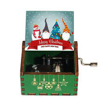 Load image into Gallery viewer, Merry Christmas Wooden Crank Music Box