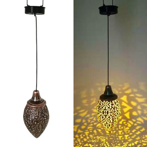 Solar Outdoor Lamp Hanging Lantern Hollow