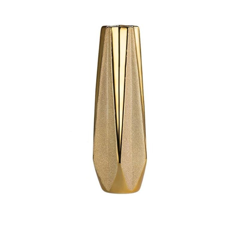 30CM Luxury Europe Gold Ceramic Vase