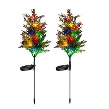 Load image into Gallery viewer, 2pcs Solar Multi-Color Christmas Tree Light