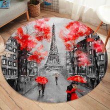 Load image into Gallery viewer, Elegant Paris Eiffel Tower Round Carpet/Rug