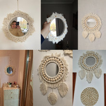 Load image into Gallery viewer, Wall Hanging Boho Decorative Mirror