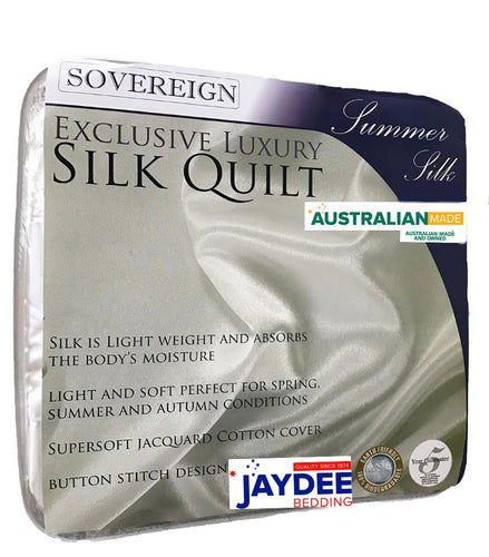 Sovereign Summer Silk/Cotton Quilt -Australian Made JaydeeBedding