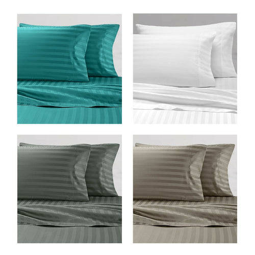 Striped Ultra Plush Sheet Sets-With Mega Queen and King JaydeeBedding