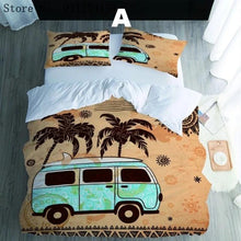 Load image into Gallery viewer, Summer Surf Bus Quilt Cover Set Jaydee Bedding