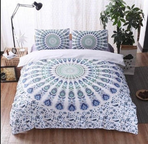 Mandala Flower Bohemian Quilt Cover- Multiple Designs