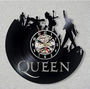 Queen Rock Band Vinyl Wall Clock - Multiple Designs