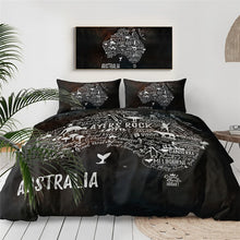 Load image into Gallery viewer, Australia Map Quilt Cover Set