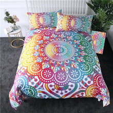 Load image into Gallery viewer, Colourful Floral Bohemian Printed Quilt Cover Set