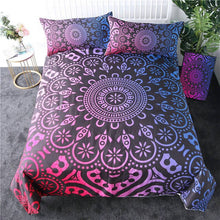 Load image into Gallery viewer, Colourful Floral Bohemian Printed Quilt Cover Set