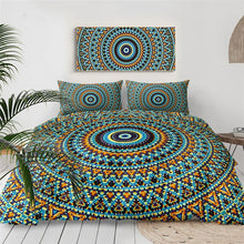 Load image into Gallery viewer, Colourful Floral Bohemian Printed Quilt Cover Set