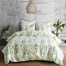 Load image into Gallery viewer, Plant / Flower printed bed linens set Single Double Queen King Sizes pillowcase &amp; duvet cover sets bed cover set new 3pcs linens