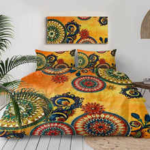 Load image into Gallery viewer, Colourful Floral Bohemian Printed Quilt Cover Set