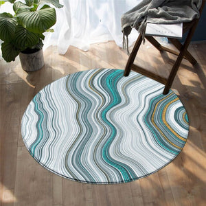 Marble Pattern Round Carpets