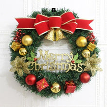 Load image into Gallery viewer, Christmas Door Wreath Snowflake Bell Decor