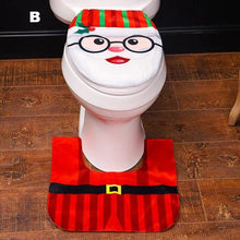 Load image into Gallery viewer, Santa Claus Toilet Carpet Cover Set