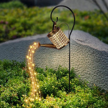 Load image into Gallery viewer, Solar LED Christmas Outdoor Watering Can Ornament