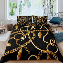 Load image into Gallery viewer, Luxury Home Textiles 3D Golden Quilt Cover Set-jaydeebedding