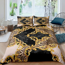 Load image into Gallery viewer, Luxury Home Textiles 3D Golden Quilt Cover Set-jaydeebedding