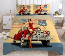 Load image into Gallery viewer, Retro Style 3D Duvet Quilt Cover Set