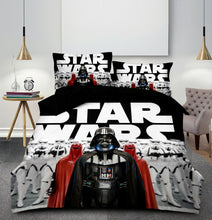 Load image into Gallery viewer, Star Wars Black Darth Vader Quilt Cover Set