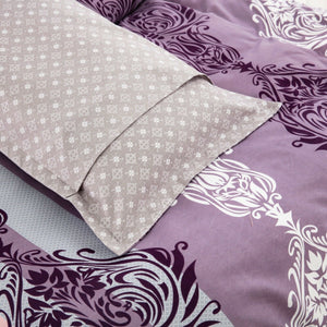 Purple Mandala Quilt Cover Set