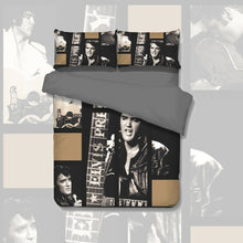 Load image into Gallery viewer, Elvis Presley Black Quilt Cover Set