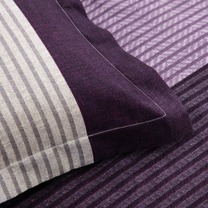 Striped Soft Doona Quilt Duvet Cover Set Double/Queen/K
