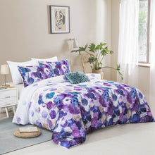 Load image into Gallery viewer, Purple Leaf Quilt Cover Set