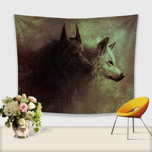 Load image into Gallery viewer, wolf-animal-wall-hanging-tablecloth.jpg