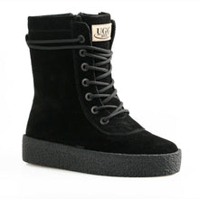 Load image into Gallery viewer, UGG Sheepskin Wool Lace Up Women&#39;s Sneakers