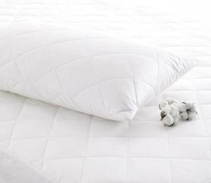 Fitted Quilted Cotton Cover Mattress Protector