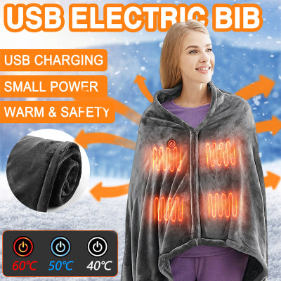 Electric 8 Zones USB Outer Shawl Blanket