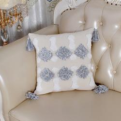 Morocco Tufted Throw Pillow Covers with Tassel