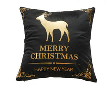Load image into Gallery viewer, Christmas Black Snowflake Cushion Cover