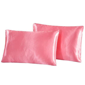 2Pcs Ultra-Soft Satin Silk Pillowcases JaydeeBedding