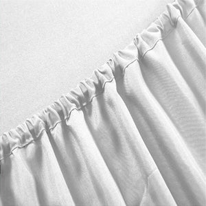 4 Pieces Microfiber White Bed Sheet Set JaydeeBedding