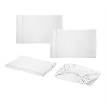 Load image into Gallery viewer, 4 Pieces Microfiber White Bed Sheet Set JaydeeBedding