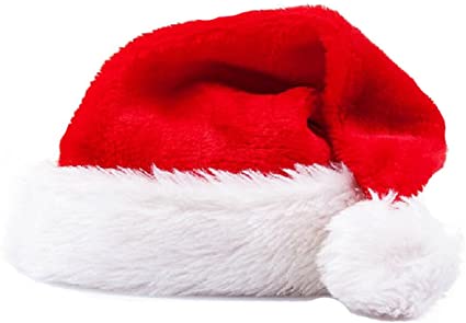 Fluffy Santa Christmas Party Hat
