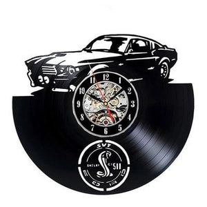 Ford Mustang Vinyl Record Wall Clock