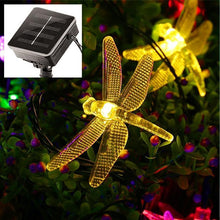 Load image into Gallery viewer, 30LEDS Solar Dragonfly lights